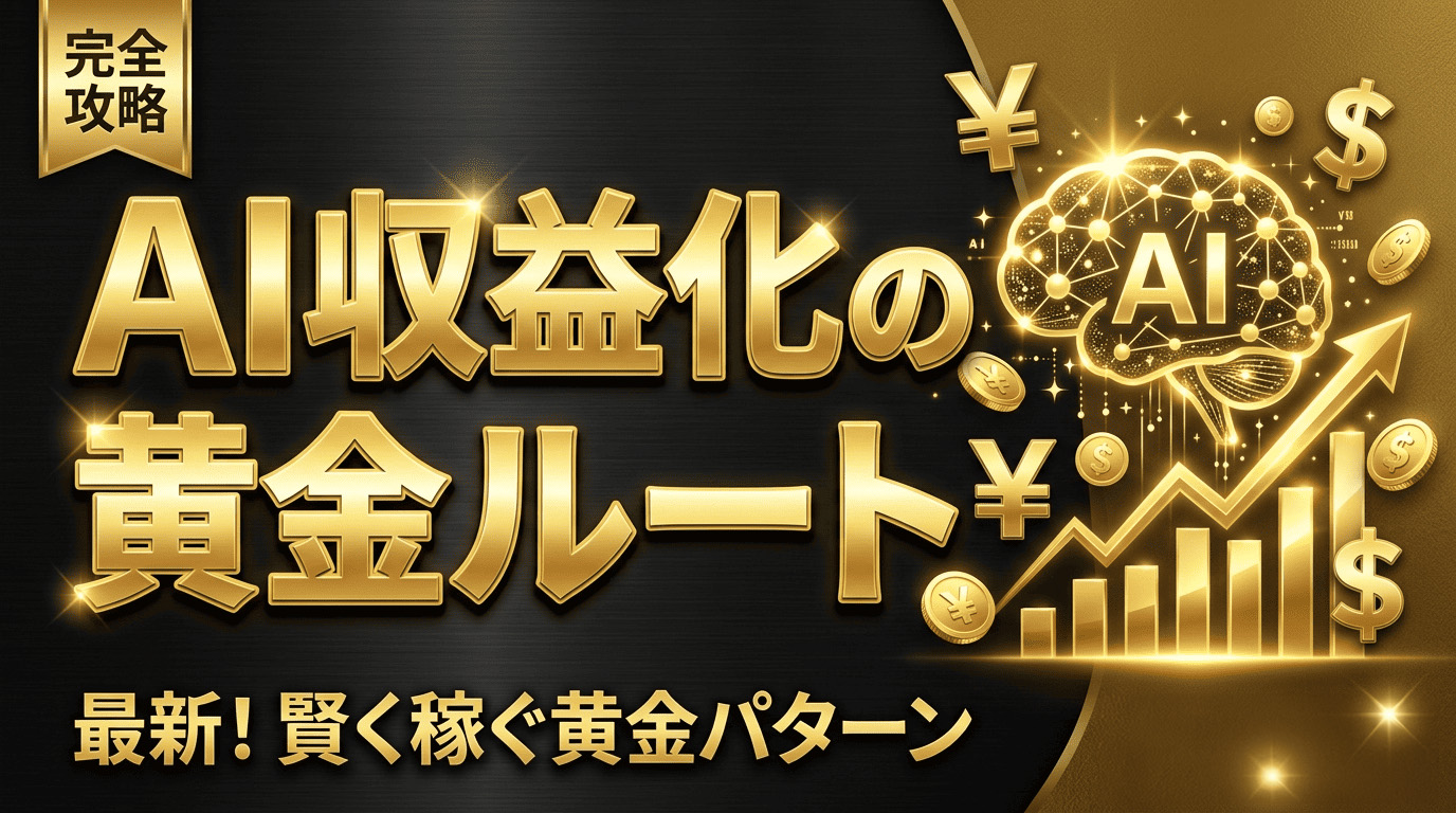 AI収益化の黄金ルート