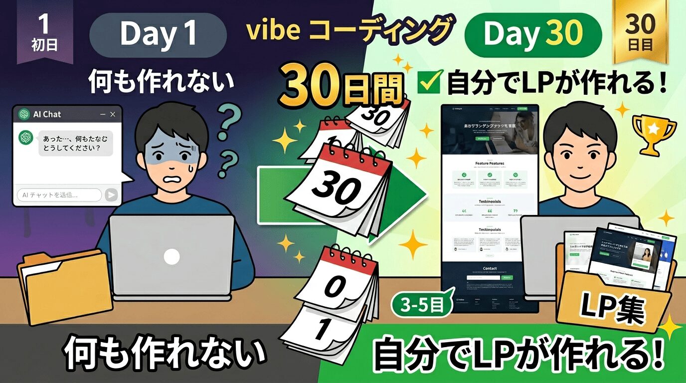 バイブコーディング1ヶ月目の学習タイムライン